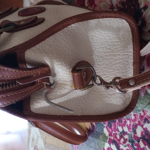 Vintage Bone and Brown All Leather Dooney & Burke - Picture 5 of 11